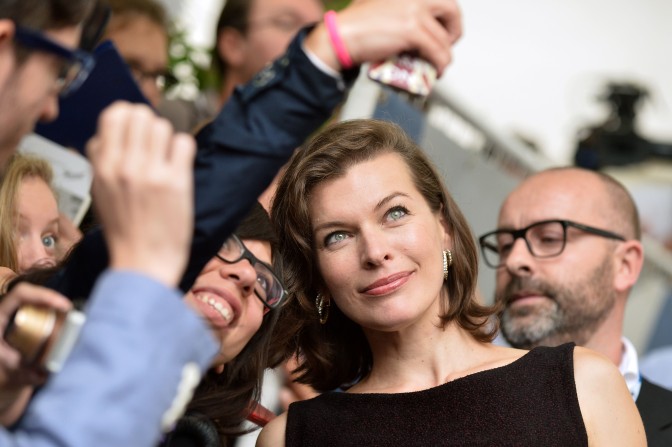 Aktrise Milla Jovoviča. Foto: AFP/ LETA