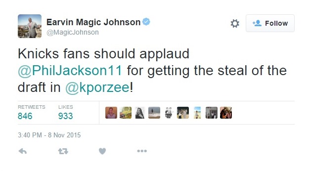 Foto: twitter.com/MagicJohnson