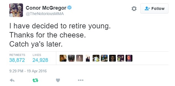Foto: twitter.com/TheNotoriousMMA/