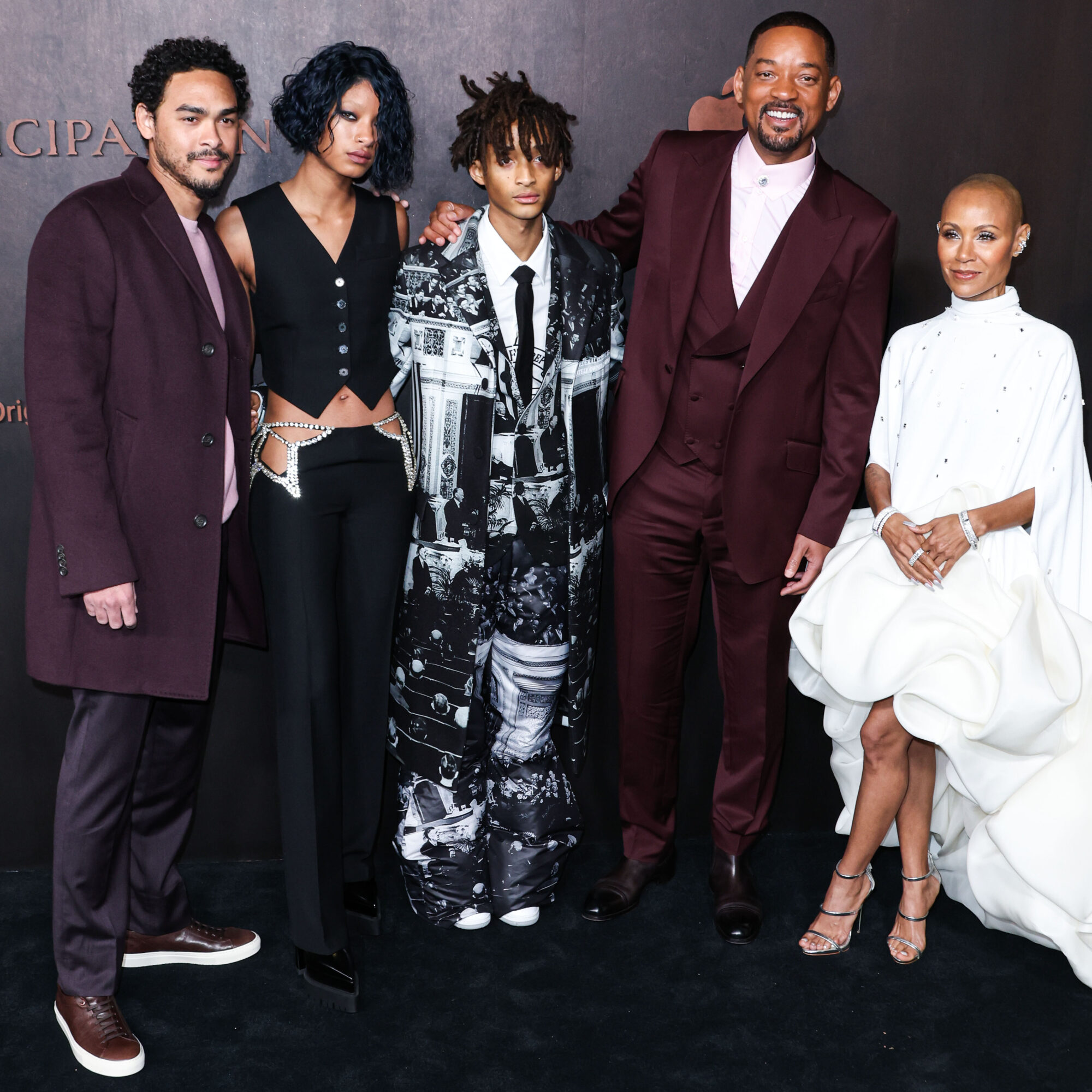 Trey Smith, Willow Smith, Jaden Smith, Will Smith, Jada Pinkett Smith