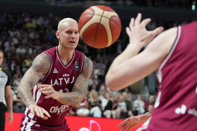 (SP)LATVIA-RIGA-FIBA OLYMPIC QUALIFYING TOURNAMENT-LAT VS GEO