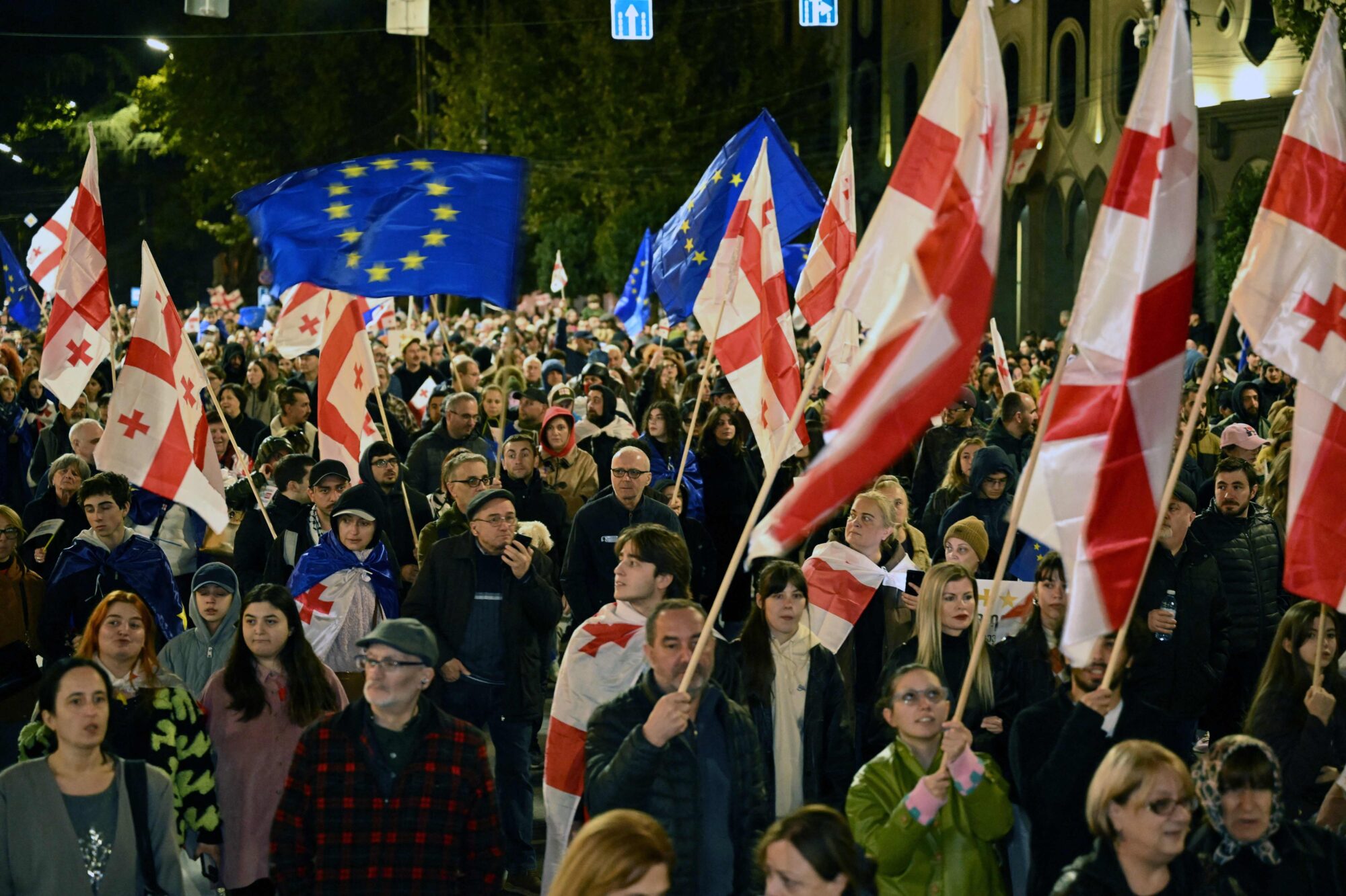 GEORGIA-EU-POLITICS-ELECTIONS-PROTEST