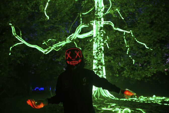 Britain Kew Gardens Halloween Lights