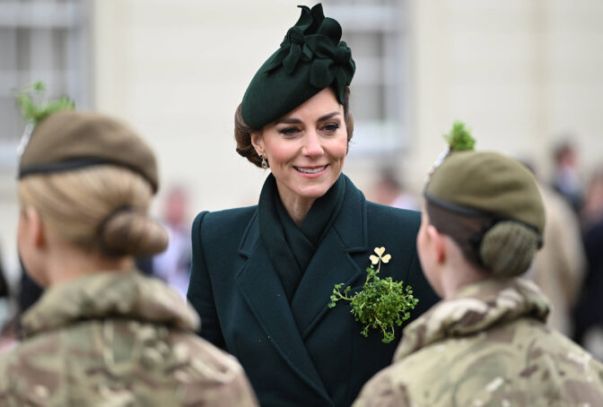 The Princess of Wales attends the St. Patrick's Day Parade