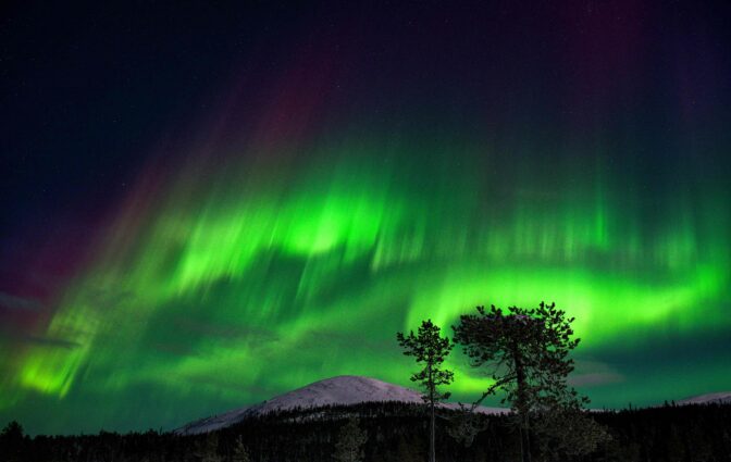 TOPSHOT-FINLAND-ARCTIC-NORTHERN LIGHTS