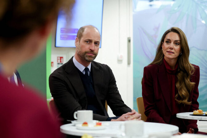 The Prince and Princess of Wales visit Charing Cross Hospital
