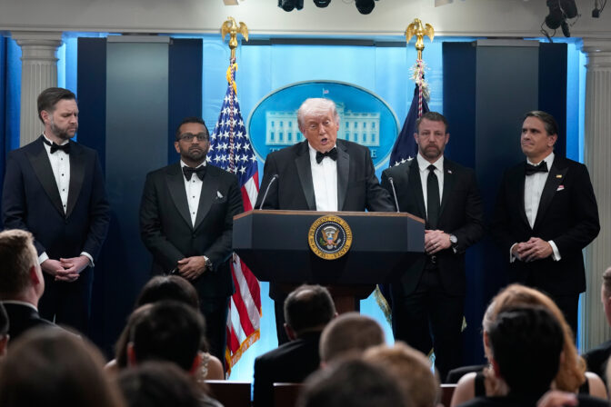 APTOPIX Trump White House Correspondents Dinner
