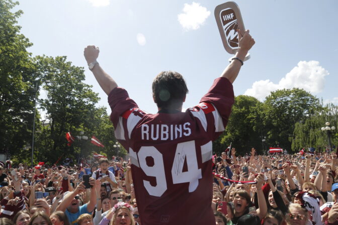LATVIA HOCKEY WELCOME CEREMONY