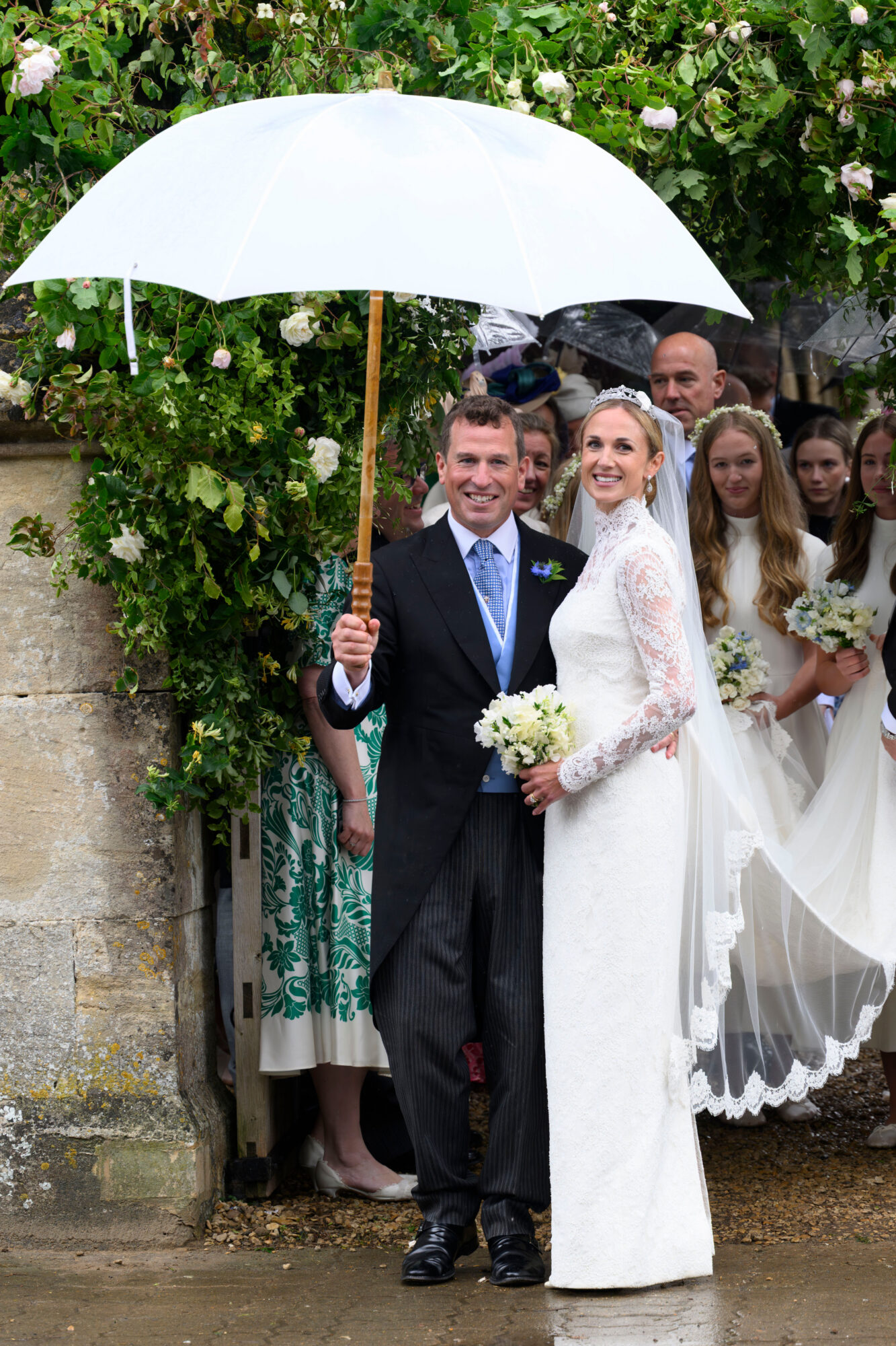 Wedding of Peter Phillips and Harriet Sperling at All Saints Church Kemble