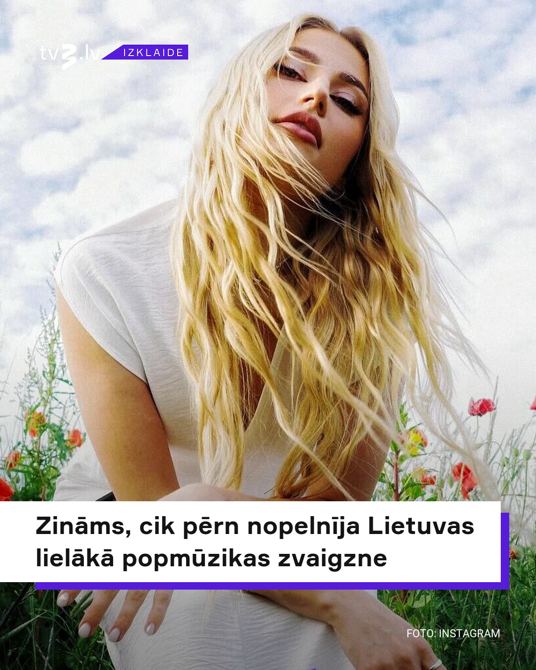 Lithuania’s Biggest Pop Star’s Annual Earnings Revealed