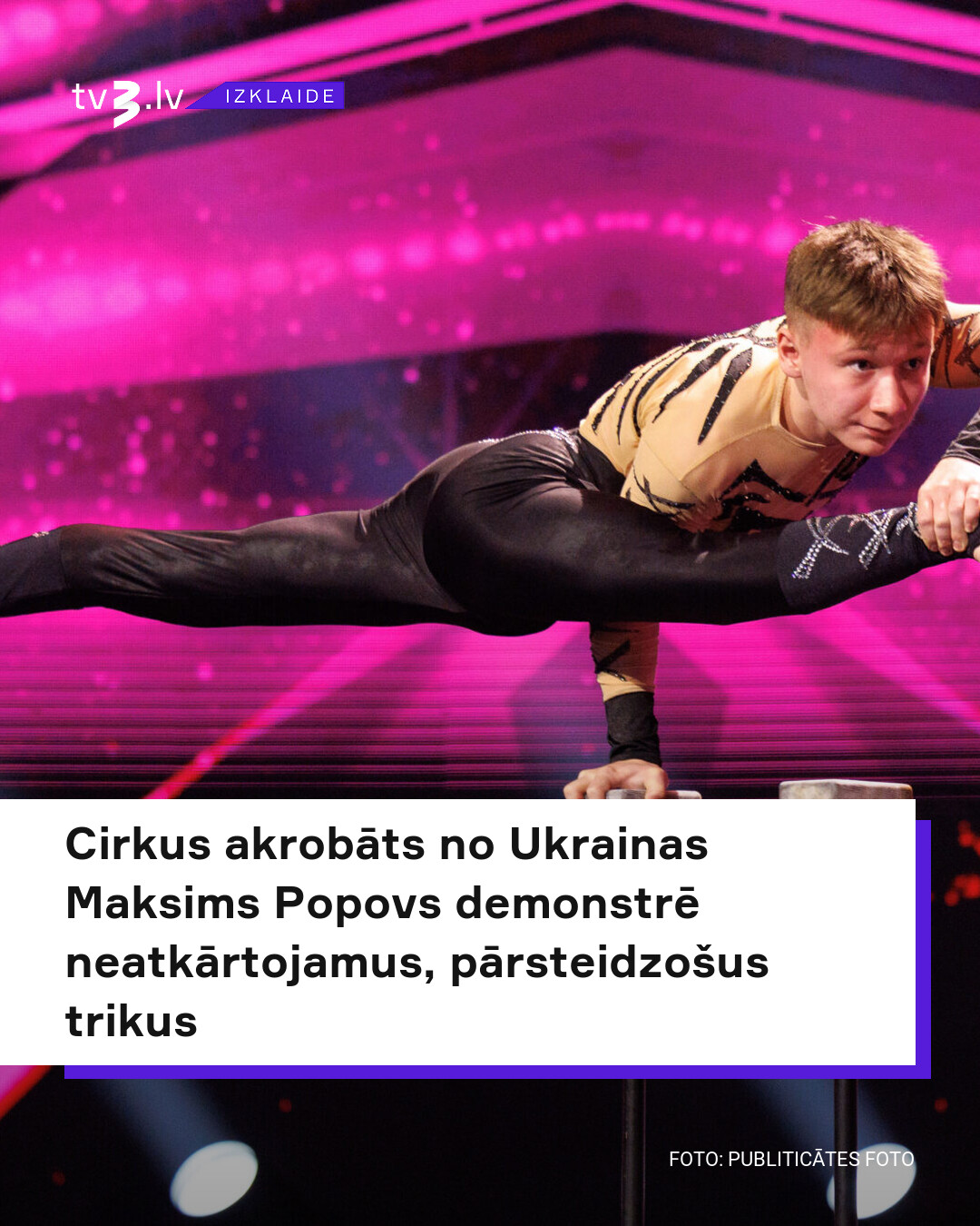 Circus Performer Maksims Advances in “Ir talants” After Impressive Acrobatic Show