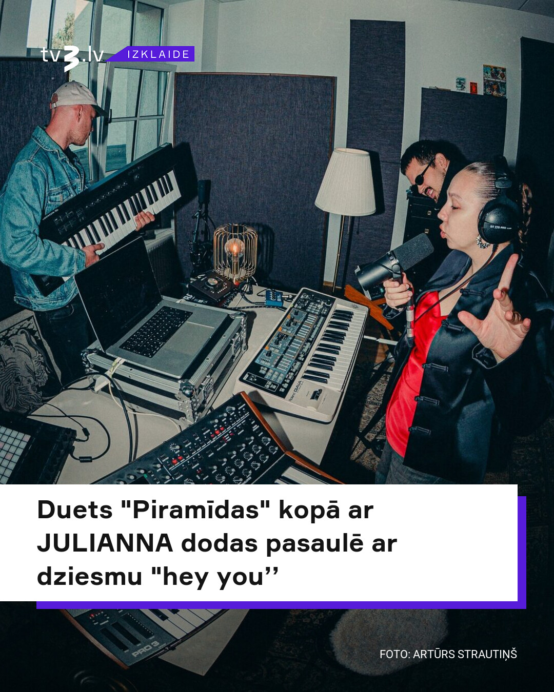 Piramīdas and JULIANNA Release New Electronic Single "Hey You
