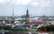Arhitekts izrāda Gaismas pils augšējos stāvus un Rīgas panorāmas skatu