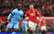 Manchester United gūst četrus vārtus, Mančestras derbijā ar 4:2 pārspējot City