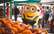 FOTO: minions Bobs "trollē" rīdziniekus un apmeklē Centrāltirgu