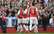 FOTO: Arsenal pirmajā puslaikā iesit trīs un sagrauj Manchester United