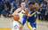 Jokičam NBA "triple‑double" "Nuggets" uzvarā pār čempioni "Warriors"