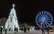 Daugavpilī Ziemassvētku egle Ledus karalienes tematikā un 27 metrus augsts panorāmas rats