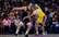 Jokičam kārtējais "triple double", "Nuggets" pārtrauc "Lakers" trīs uzvaru sēriju