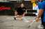 FOTO: Gudļevskis un citi Latvijā zināmi hokejisti Ghetto Floorball laukumos