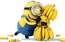 VIDEO: Minions Bobs iesaka apēst tonnu banānu