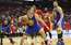 Warriors arī bez Karija parspēj Hjūstonas Rockets