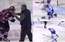 VIDEO: hokejs ir īstu vīru spēle! Izsisti zobi, asinis un savainojumi Dinamo un SKA duelī