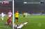 VIDEO: Stuttgart futbolists ar galvu ielido vārtu stabā
