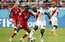 Dānijas izlase PK spēlē pārtrauc Peru futbola izlases 15 nezaudēto spēļu sēriju