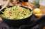 Gluži kā šikā kafejnīcā! Pasta ar sēnēm, ciedru riekstiem, pupiņām un pesto