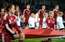 Latvijas futbola izlase Rīgā aizvada UEFA Nāciju līgas spēli pret Gruziju