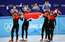 Ķīnai pirmo zeltu mājas olimpiādē izcīna jauktā stafetes komanda šorttrekā