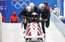 Pekinas olimpiskajās spēlēs Latvijas bobslejistiem treniņi