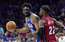 Embīds atgriežas maskā un palīdz "76ers" apspēlēt Maiami "Heat"