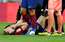 "Barcelona" pussargs de Jongs "El Clasico" duelī ar Madrides "Real" guvis potītes traumu