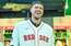 Porziņģis un viņa "Celtics" komandas biedri parāda NBA čempionu kausu "Red Sox" faniem