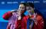 Sinhronajā daiļlēkšanā no desmit metru torņa olimpiādē triumfē Ķīnas duets