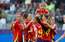 Spānijas futbolistes Eiropas futbola čempionāta spēlē tiek pie graujoša panākuma